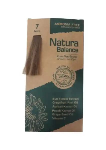 Natura Balance Krem Saç Boyası Kumral 7 60ML: Doğal ve Kalıcı Saç Rengi Deneyimi
