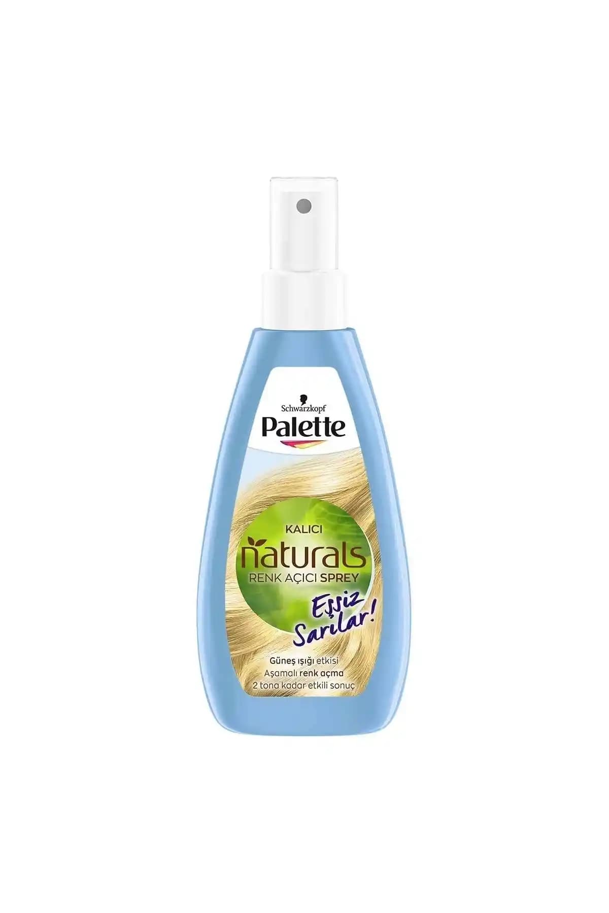 Palette Kalıcı Doğal Renk Açıcı Sprey 150 ml ile Saçta Doğal ve Parlak Renk Açma