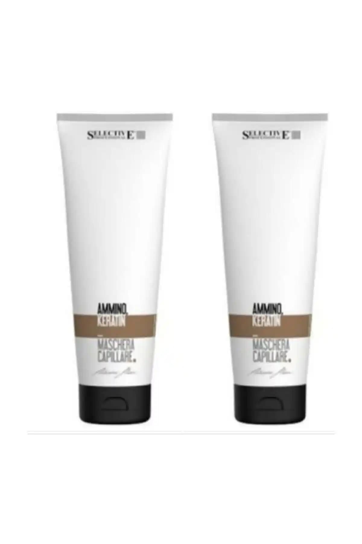 Selective Ammino Keratin Saç Bakım Maskesi 300 ml x 2 - Tüm Saç Tiplerine Uygun Onarıcı Maske