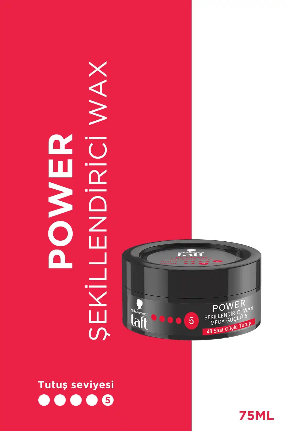 Taft Wax Power 75ml Saç Şekillendirici: Güçlü Tutuş ve Vegan Bakım Özellikleri