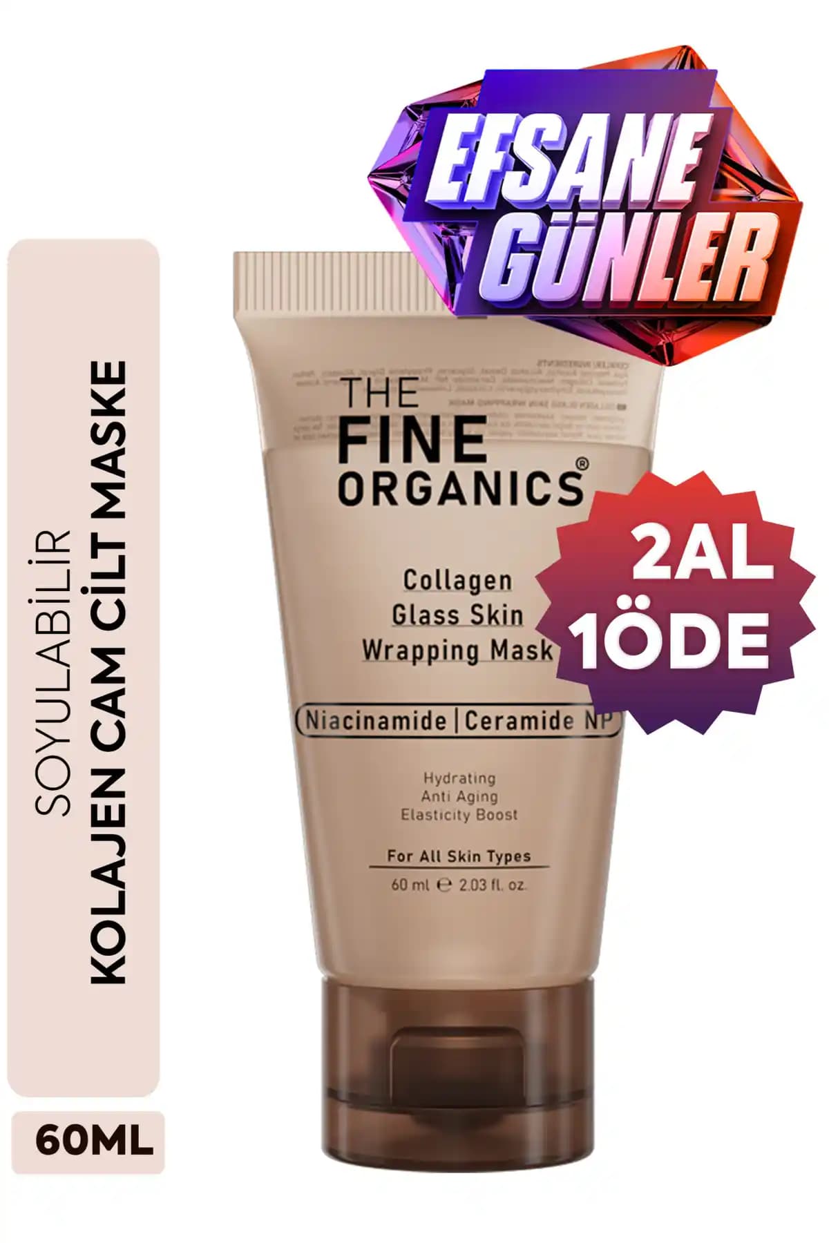 THE FINE ORGANICS Soyulabilir Kolajen Cam Cilt Maskesi ile Hızlı ve Etkili Cilt Bakımı