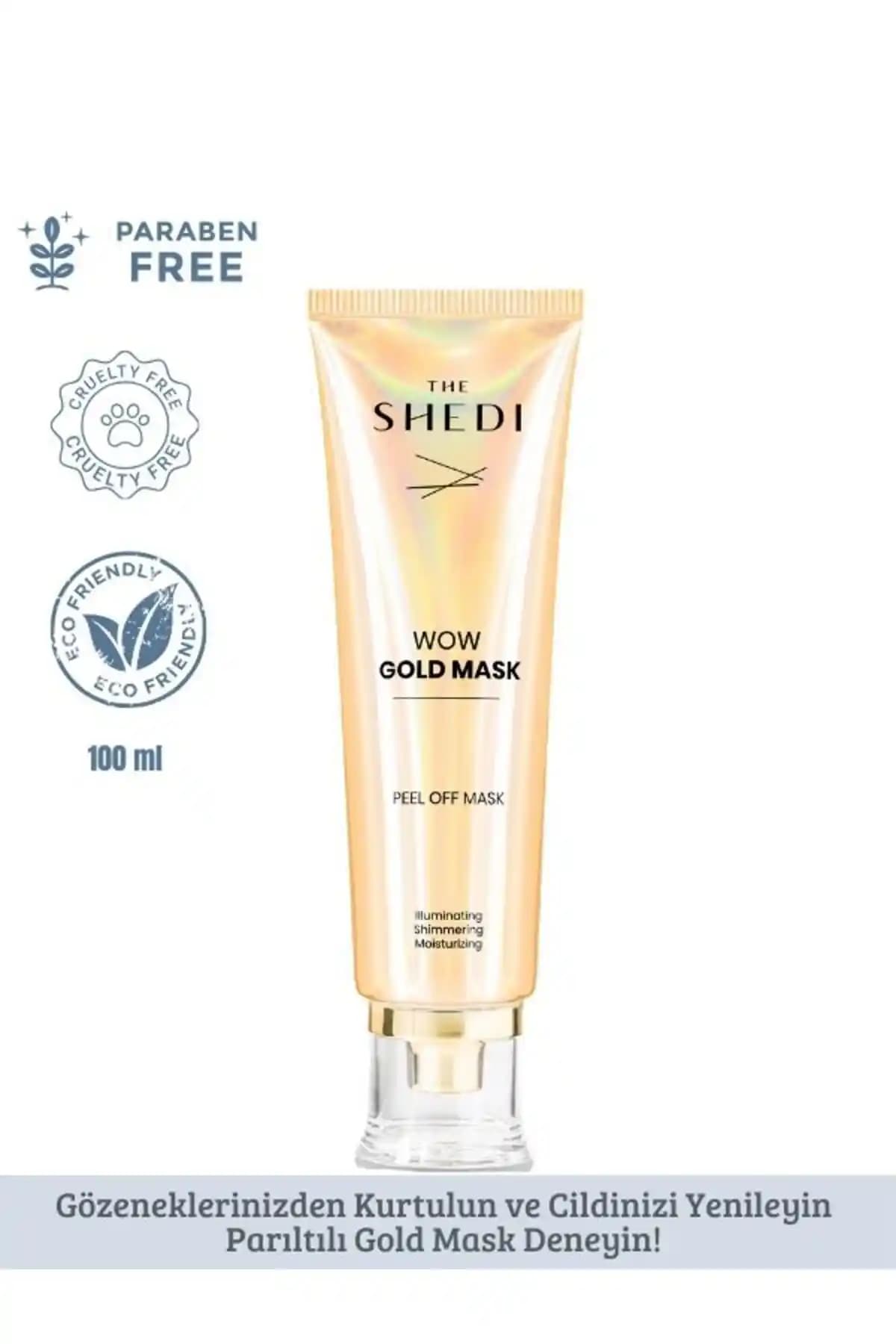 The SheDi Gold Mask: Nemlendirici, Aydınlatıcı ve Siyah Nokta Temizleyici Krem Maske