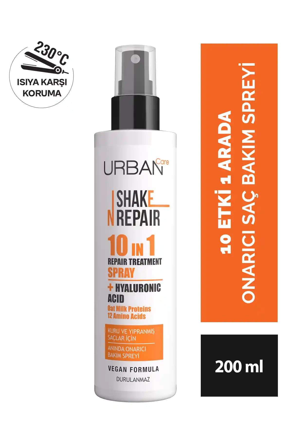 Urban Care Shake N Repair 10-in-1 Durulanmayan Saç Bakım Spreyi 200 ml - Vegan Formül