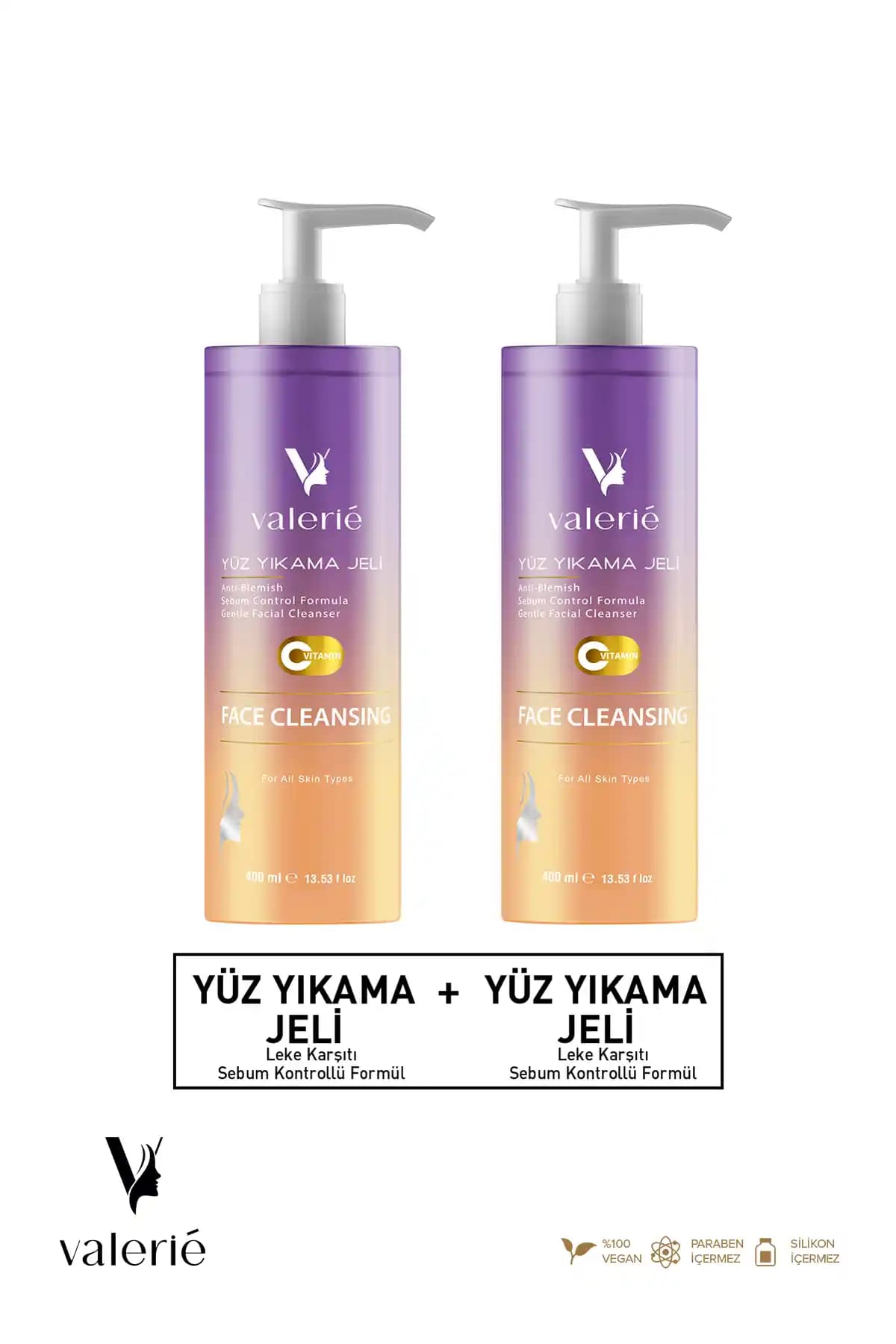 Valerie Siyah Nokta ve Akne Karşıtı C Vitaminli Arındırıcı Yüz Yıkama Jeli 400 ml