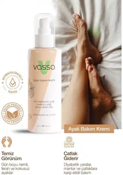 Vassa 100 ml Ayak Bakım Kremi ile Sağlıklı, Nemlendirilmiş ve Konforlu Ayaklar