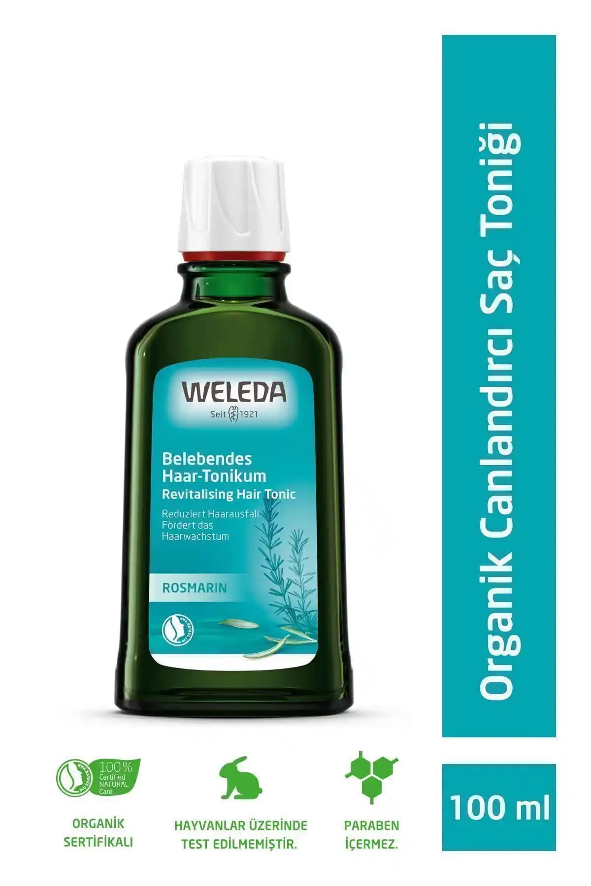 Weleda Organik Biberiye Özlü Saç Toniği 100ml - Saç Canlandırıcı ve Güçlendirici