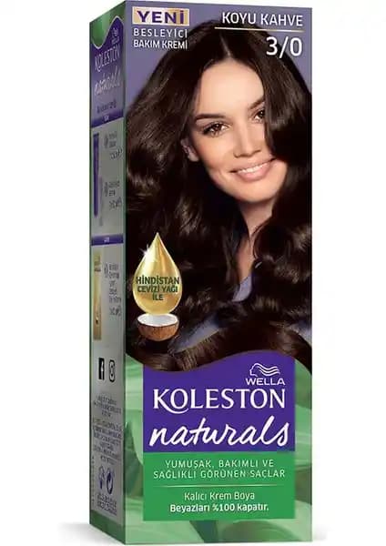 Wella Koleston Naturals 3/0 Koyu Kahve: Kalıcı ve Sağlıklı Saç Rengi Seçeneği