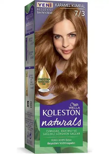 Wella Koleston Naturals 7/3 Karamel Kumral: Kalıcı ve Yoğun Saç Rengiyle Sağlıklı Görünüm