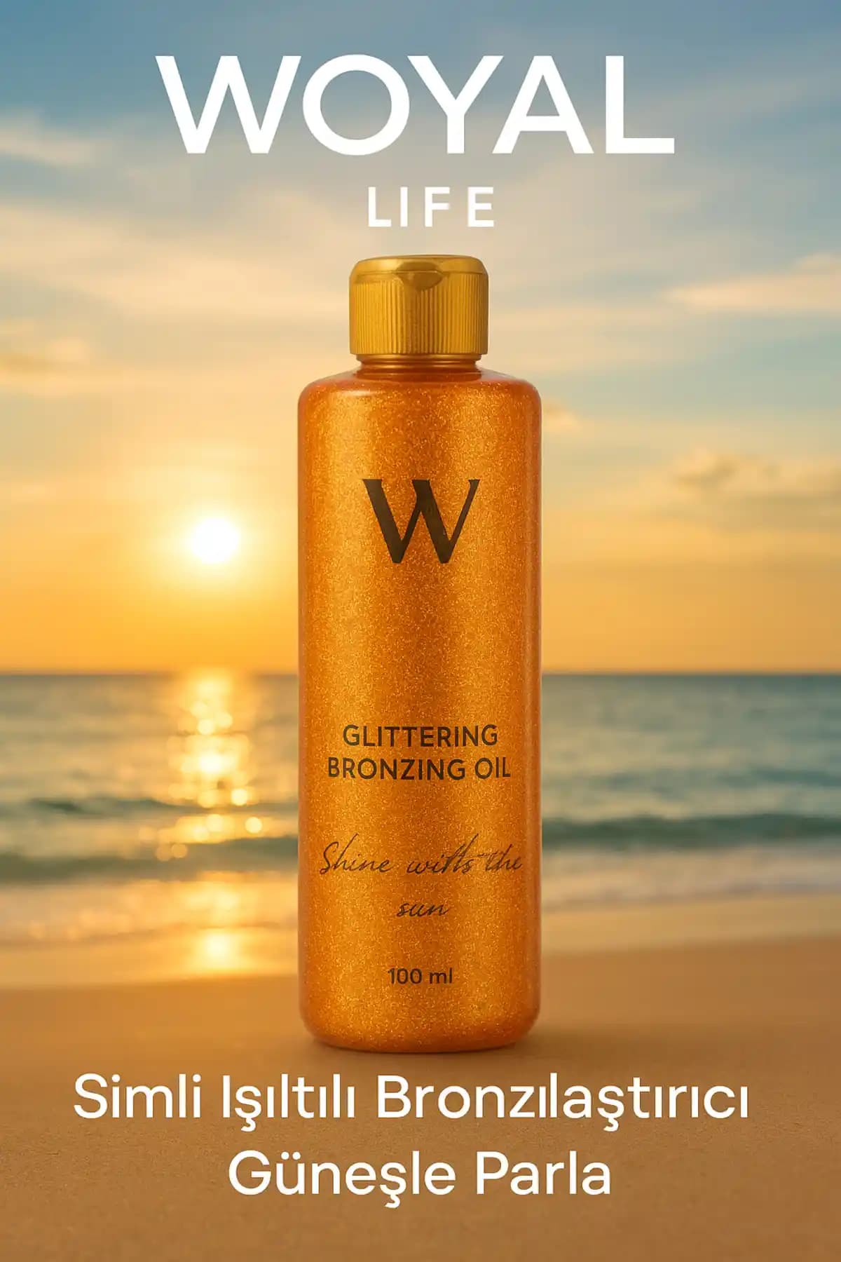 Woyal Life Bronzlaştırıcı Işıltılı Vücut Spreyi ile Doğal ve Parlak Bronzluk