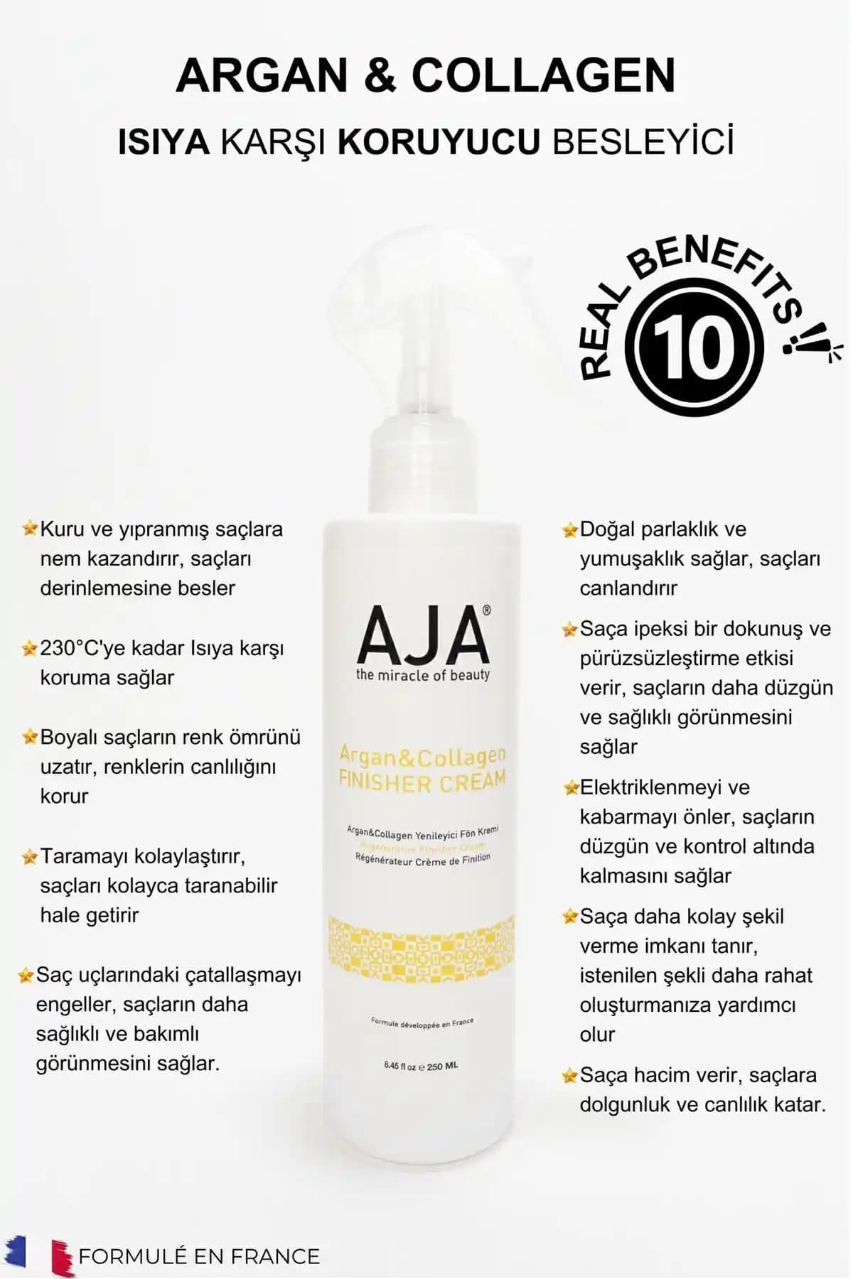 AJA Besleyici ve Koruyucu Saç Parfümü Argan ve Collagen 250ml Saç Bakımında Yenilikçi Çözüm