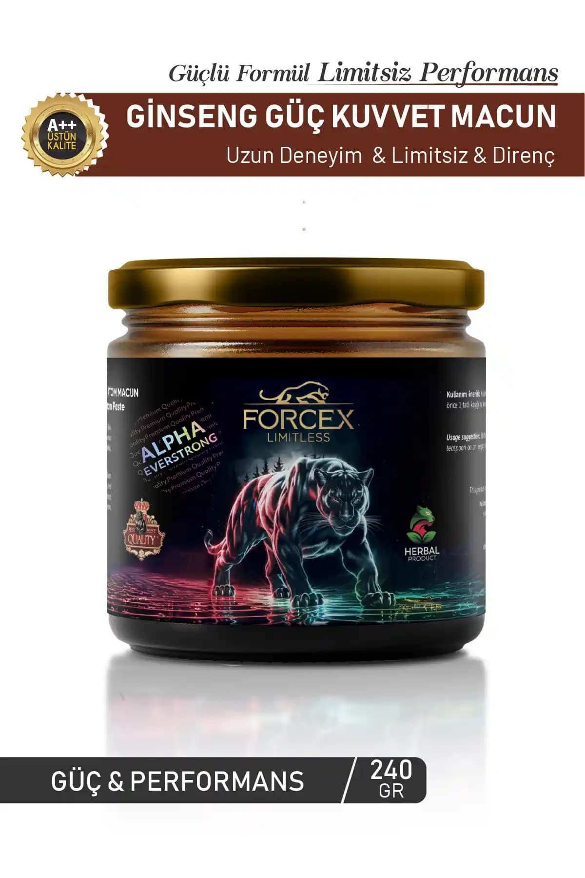ALPHA EVERSTRONG Forcex Ginseng ve Tribulus İçeren Doğal Enerji Macunu Ürün Tanıtımı ve Faydaları