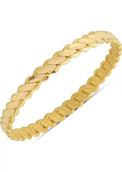 Altında Fırsat 40 Gram 22 Ayar Burma Altın Bilezik Seti El Yapımı Zarif Takı