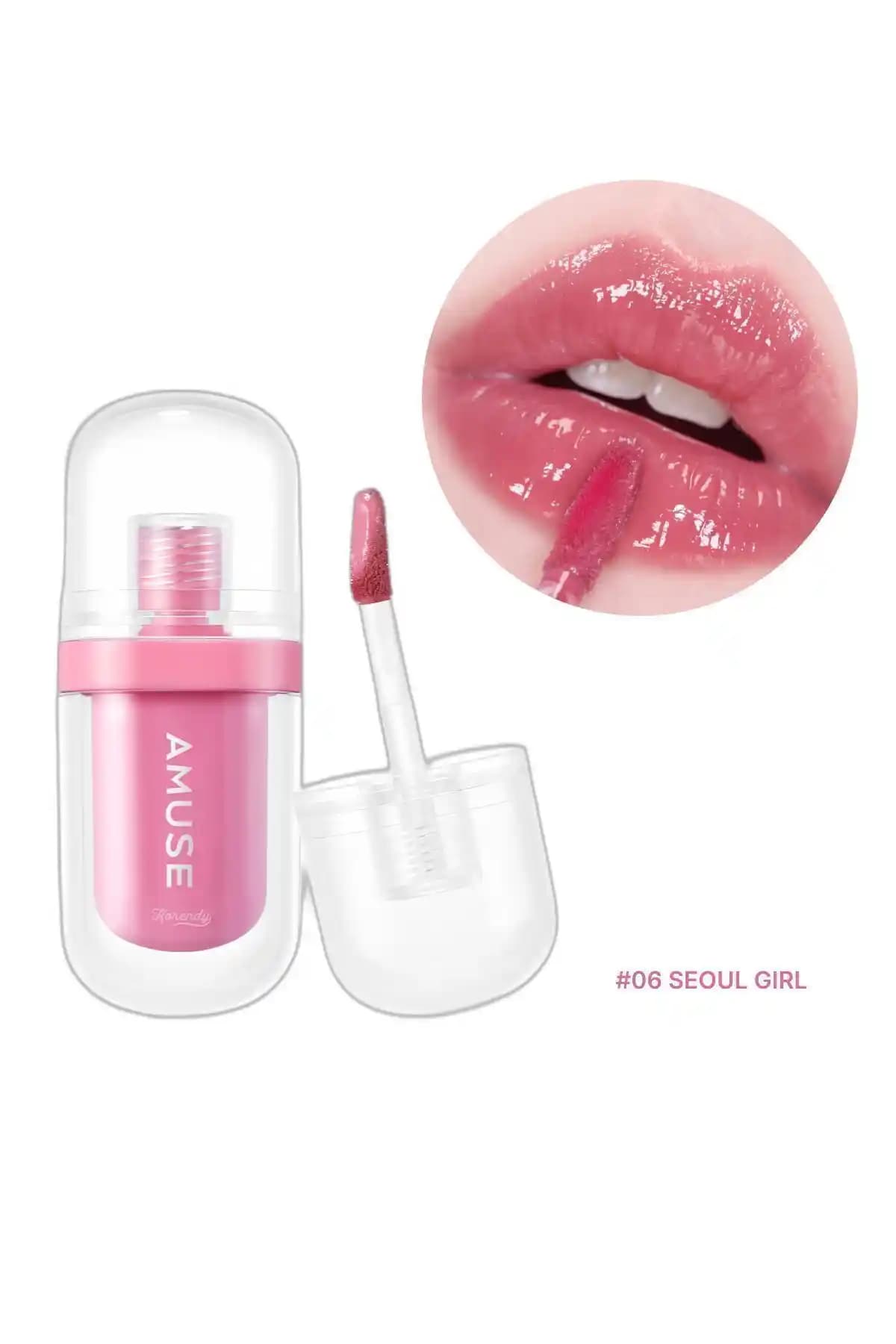 Amuse Jel Fit Tint: Doğal Parlaklık ve Kalıcı Renk Sunan Kore Dudak Parlatıcısı