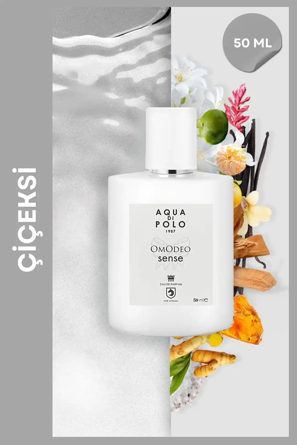 Aqua Di Polo 1987 Omodeo Sense EDP Kadınlar İçin Zarif ve Kalıcı Çiçeksi Parfüm