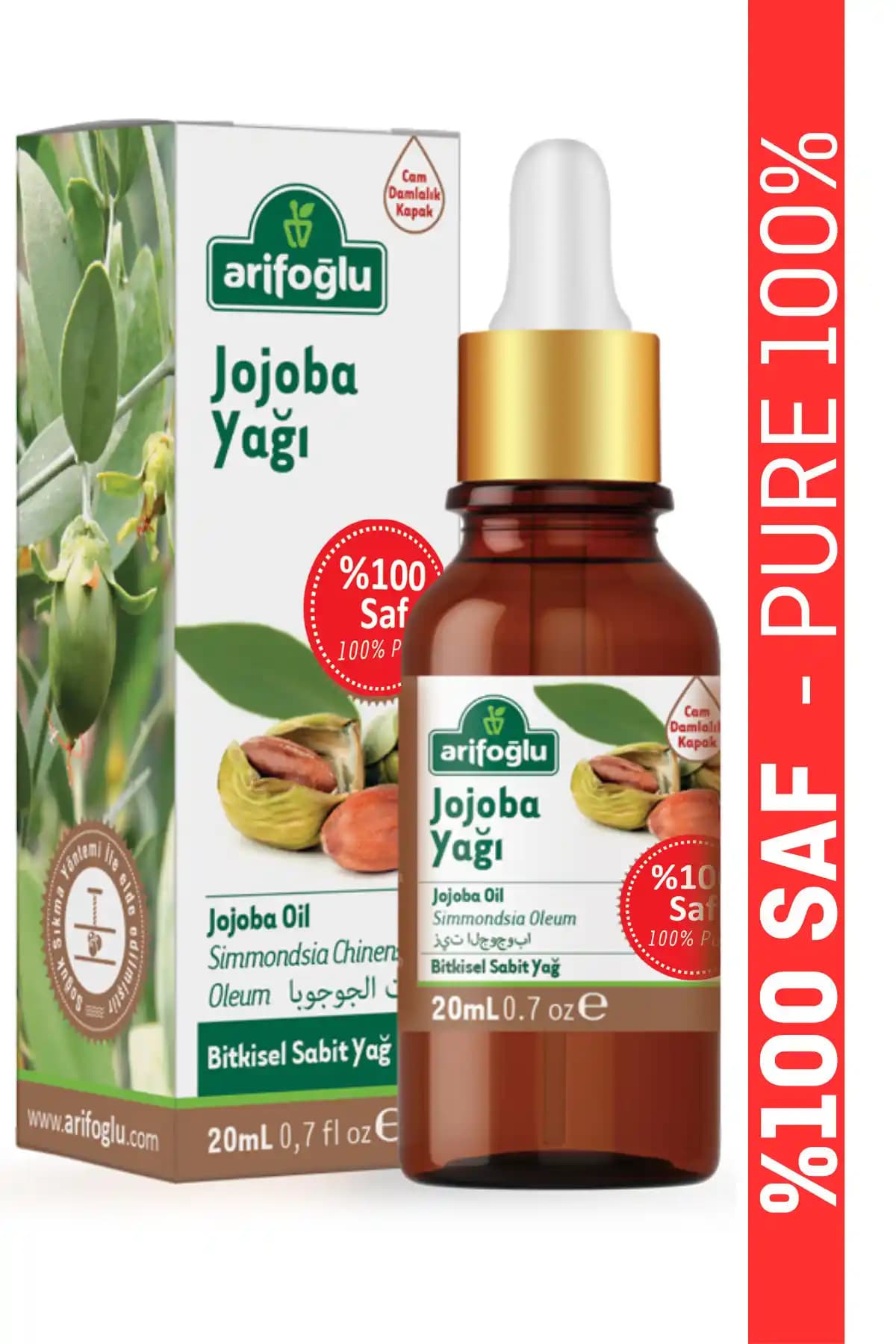 Arifoğlu Jojoba Yağı 100% Saf Doğal ve Çok Yönlü Güzellik ve Bakım Ürünü