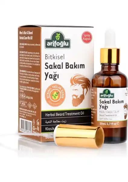 Arifoğlu Sakal Bakım Yağı 50ML Doğal İçeriklerle Sağlıklı ve Parlak Sakal Bakımı