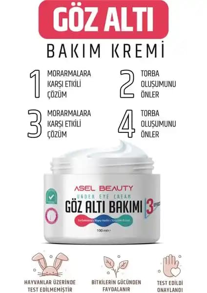 Asel Beauty Göz Altı Morluk ve Torbalanma Karşıtı Yoğun Nemlendirici Kremi İncelemesi