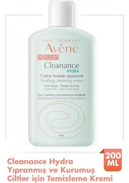 Avene Cleanance Hydra Temizleme Kremi Hassas ve Kuru Ciltler İçin Yatıştırıcı ve Nemlendirici Çözüm