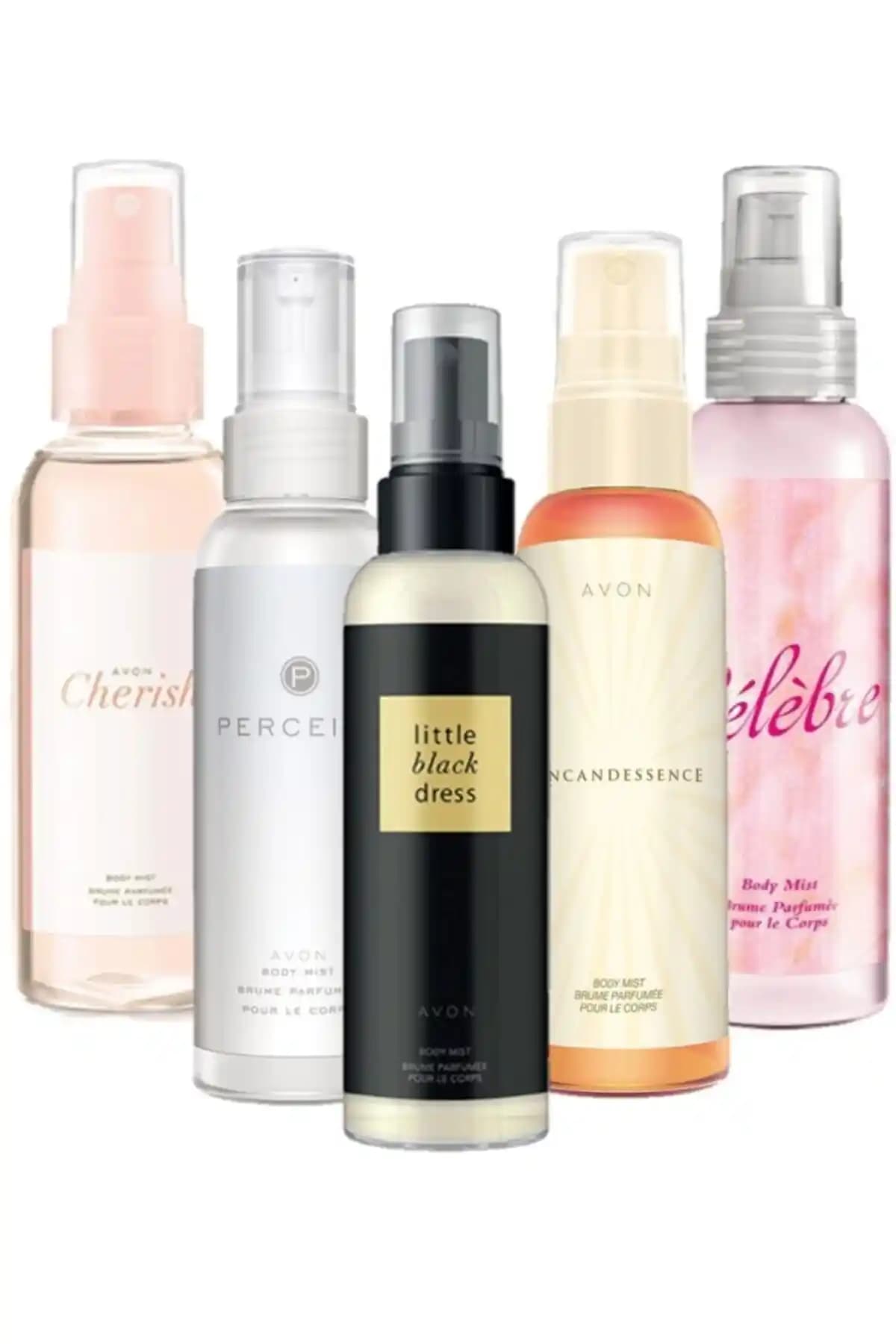 Avon Belinay Body Mist 5'li Paket Kadınlar İçin Hafif ve Kalıcı Çiçeksi Koku