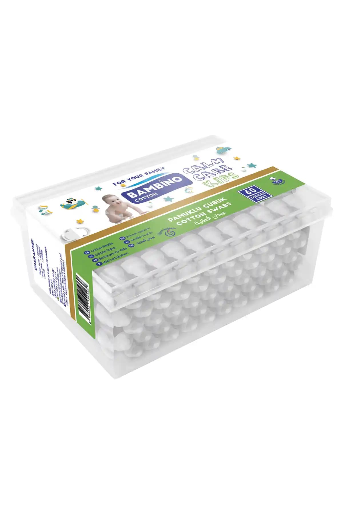 Bambino Cotton Bebek Kulak Çubuğu Güvenli ve Pratik Bebek Temizliği Çözümü