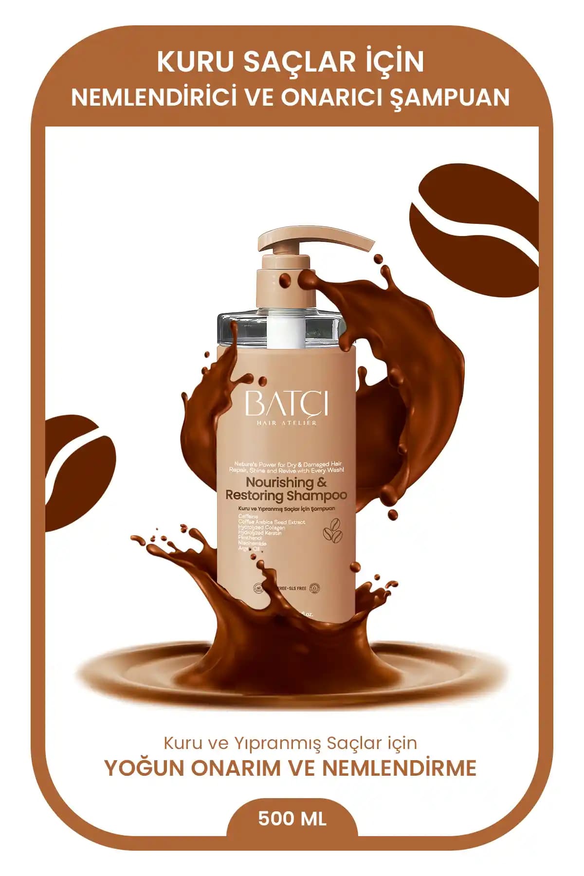 Batçı Hair Atelier Kuru ve Yıpranmış Saçlar İçin Onarıcı ve Yatıştırıcı Bakım Şampuanı