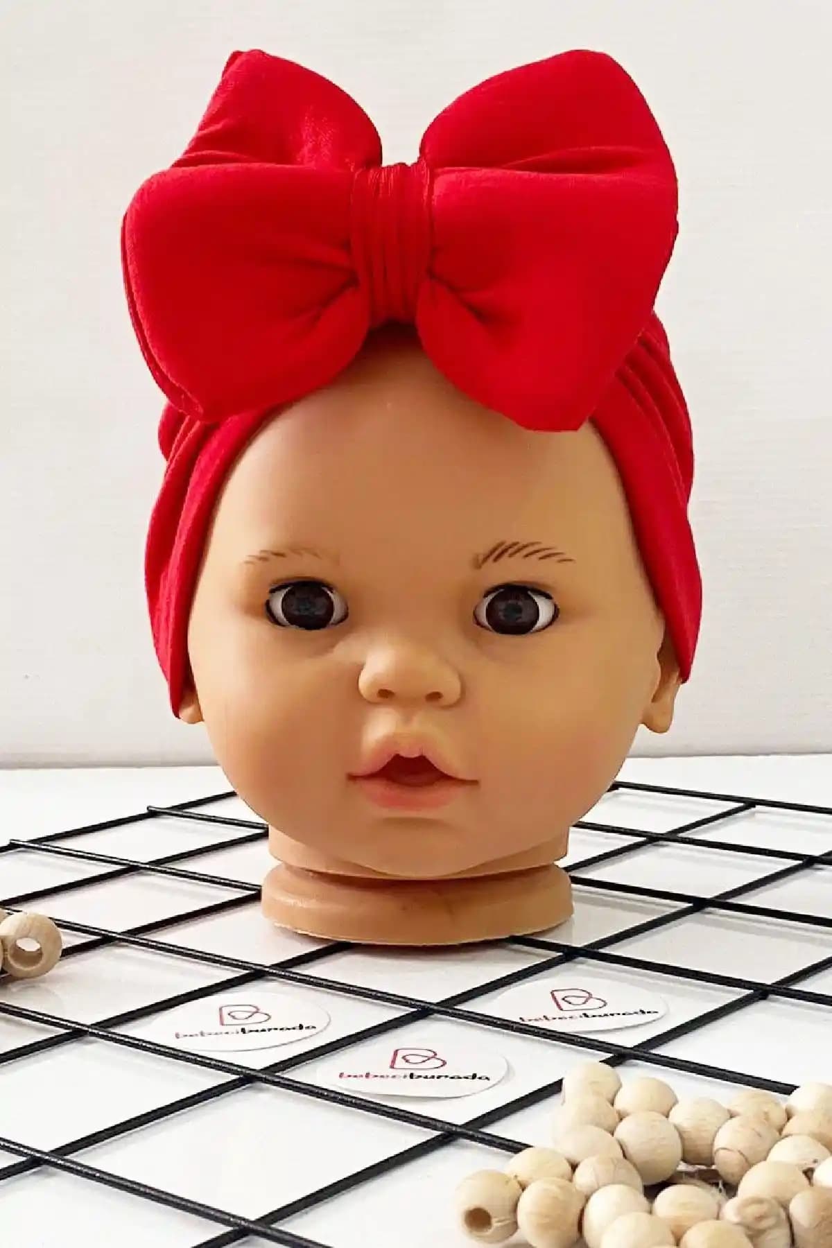 BebeciBurada Kız Bebek Fiyonklu Bone 0-12 Ay Şık ve Rahat Kullanım İçin Tasarlandı