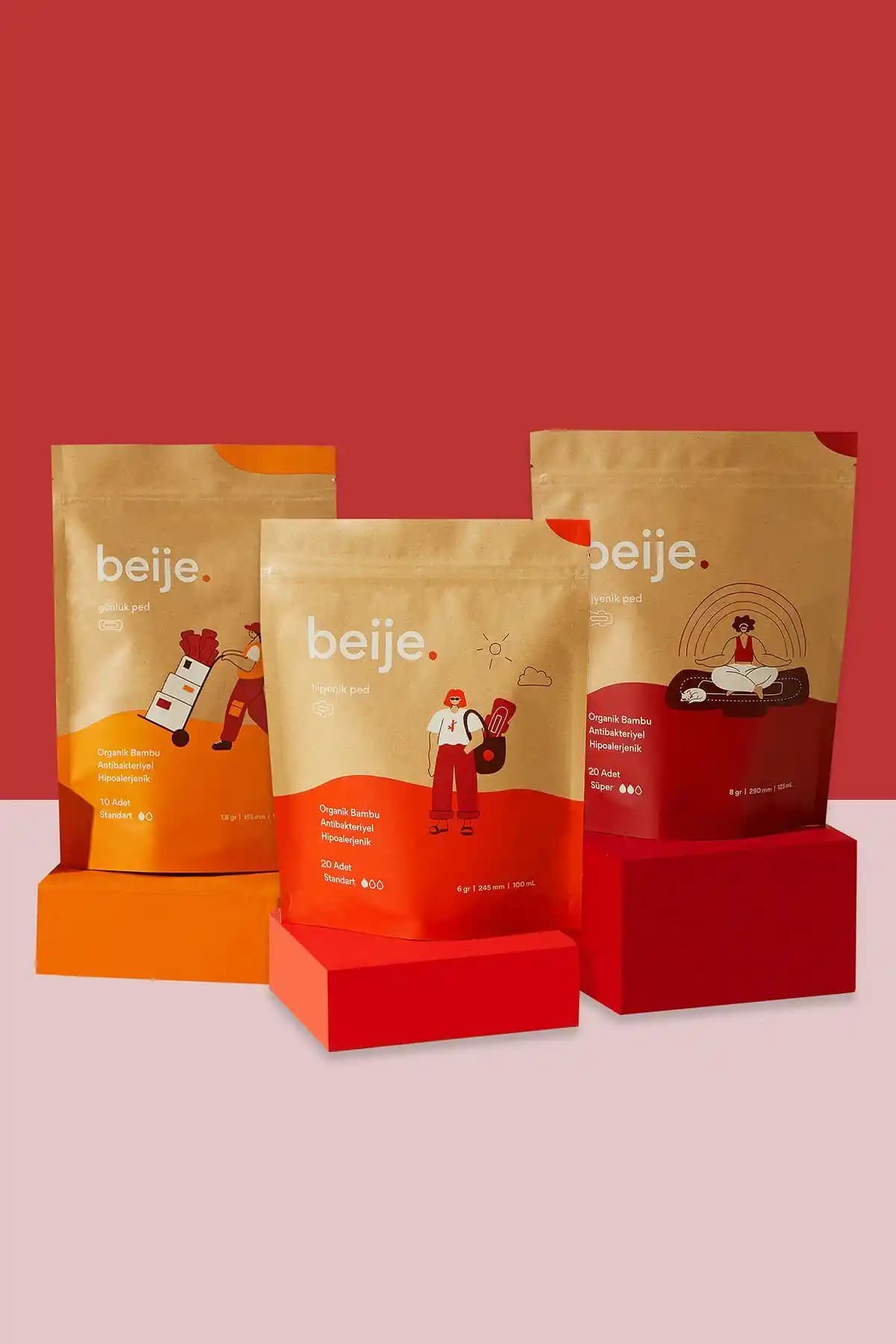 Beije Orta Regl Paketi: Doğal ve Vegan İçeriklerle Güvenli Hijyen Deneyimi