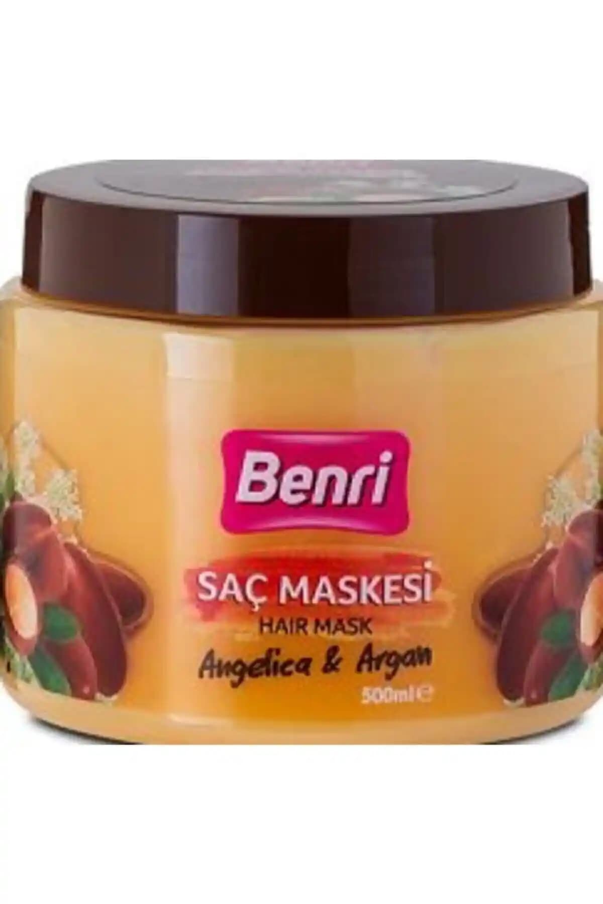 Benri Saç Maskesi Angelica & Argan: Doğal İçeriklerle Saçlara Derinlemesine Bakım