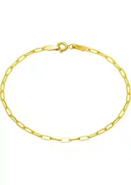 Bilezikci Spor Ataç Altın Zincir Bileklik 14 Ayar Saf Altın ve Şık Tasarım