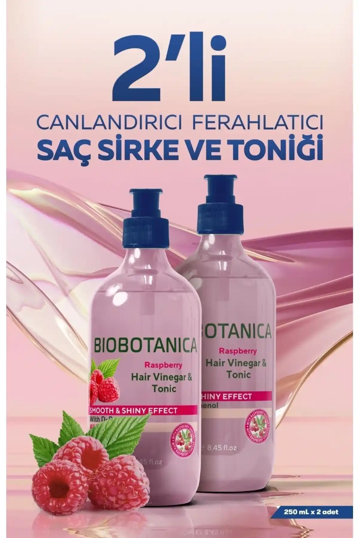 Biobotanica Frambuazlı Sirke ve Saç Toniği: Doğal ve Güvenli Saç Bakım Çözümü