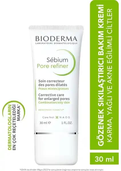 Bioderma Sebium Pore Refiner: Karma ve Yağlı Ciltler İçin Gözenek Sıkılaştırıcı ve Parlama Kontrol Ürünü