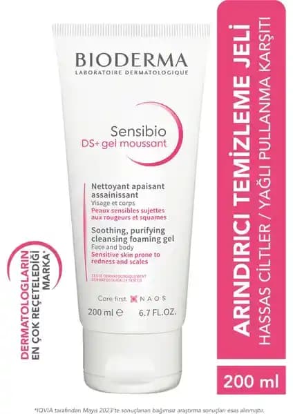 Bioderma Sensibio DS+ Hassas ve Yağlı Ciltler İçin Arındırıcı Temizleme Jeli Özellikleri