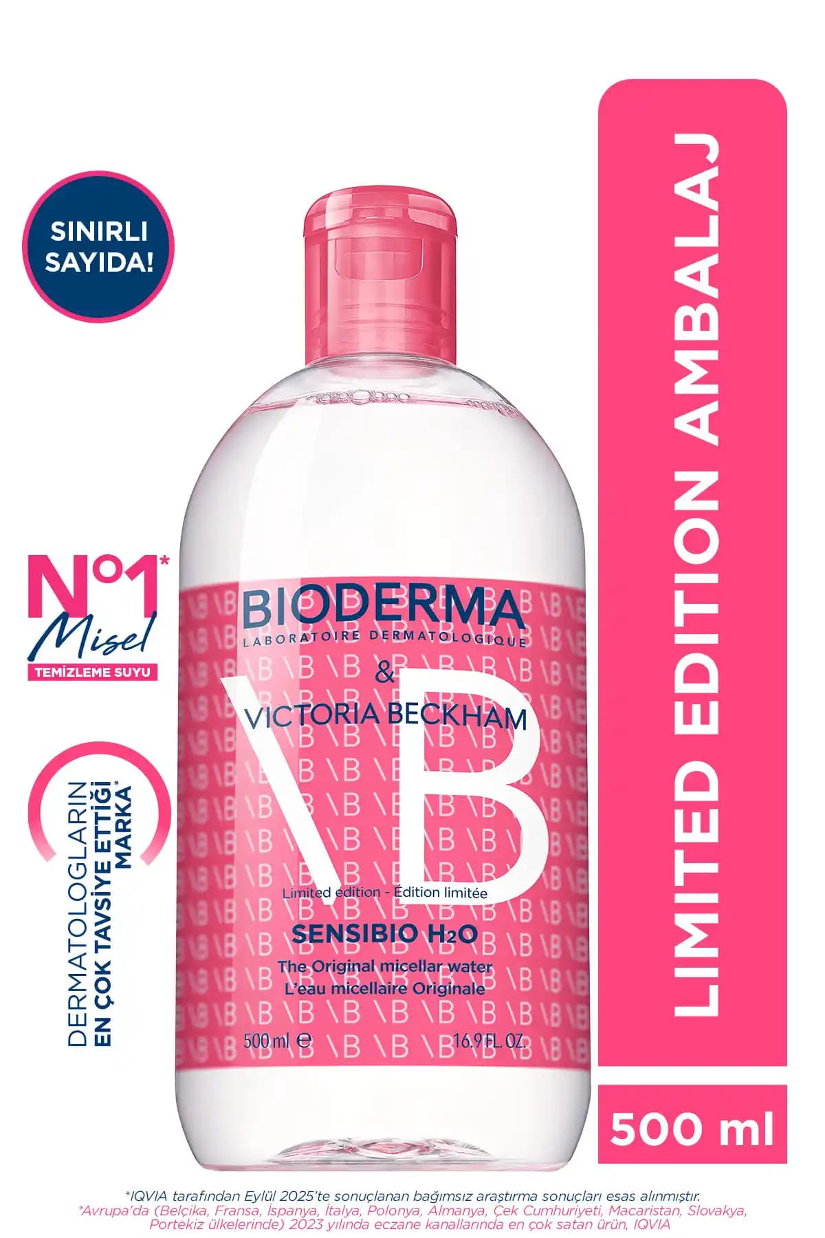 Bioderma Sensibio H2O Limited Edition Hassas ve Normal Ciltler İçin Makyaj Temizleme Suyu