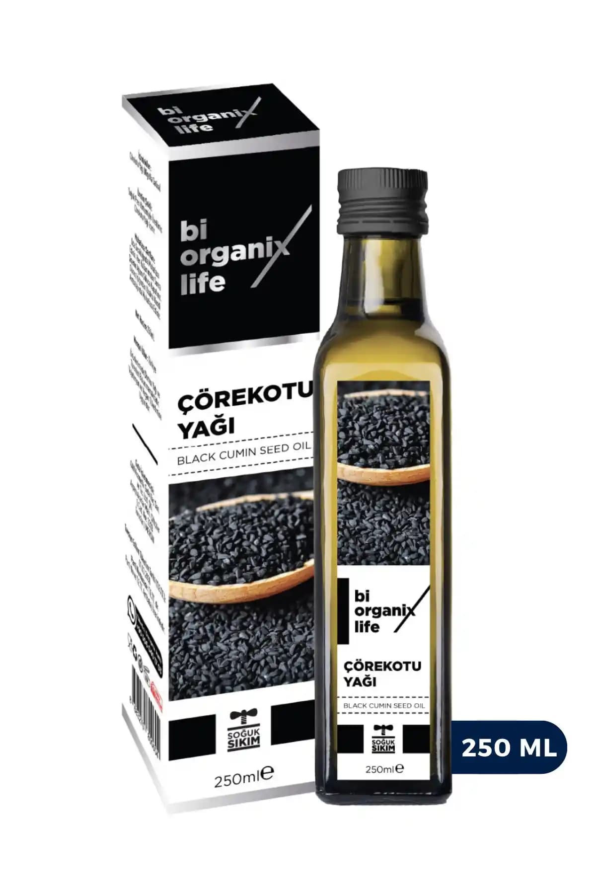 Biorganix Life Çörekotu Yağı 250 ml Türkiye Menşeli Doğal Sağlık Kaynağı