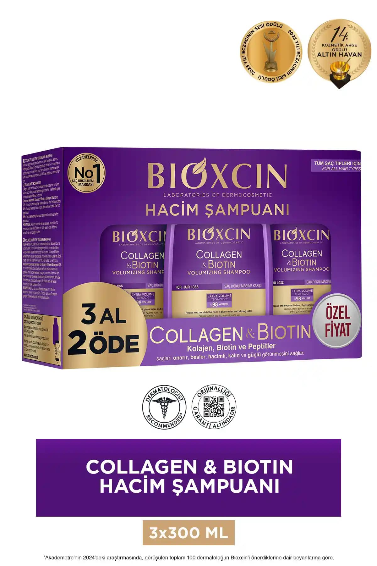 Bioxcin Collagen ve Biotin Hacim Şampuanı: Güçlü ve Dolgun Saçlar İçin Etkili Çözüm