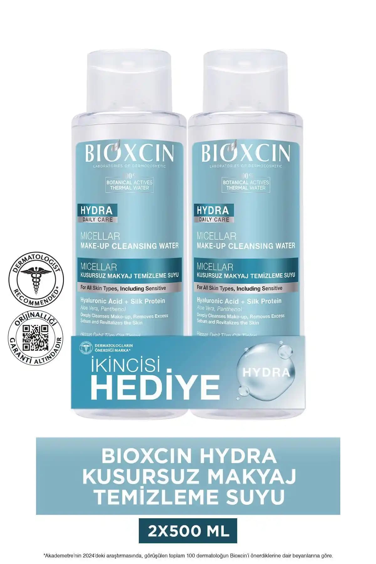 Bioxcin Hydra Micellar Makyaj Temizleme Suyu: Hassas ve Nemlendirici Formülüyle Güvenilir Çözüm
