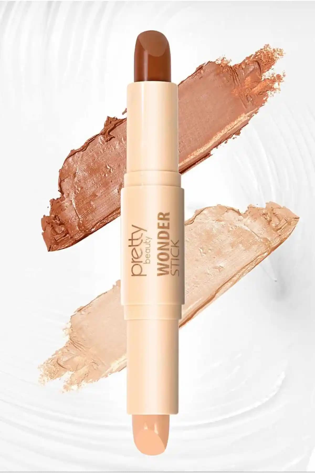 BİYUTREND Pratik Çift Uçlu Kontür ve Highlighter Stick ile Doğal Yüz Hatları Oluşturma