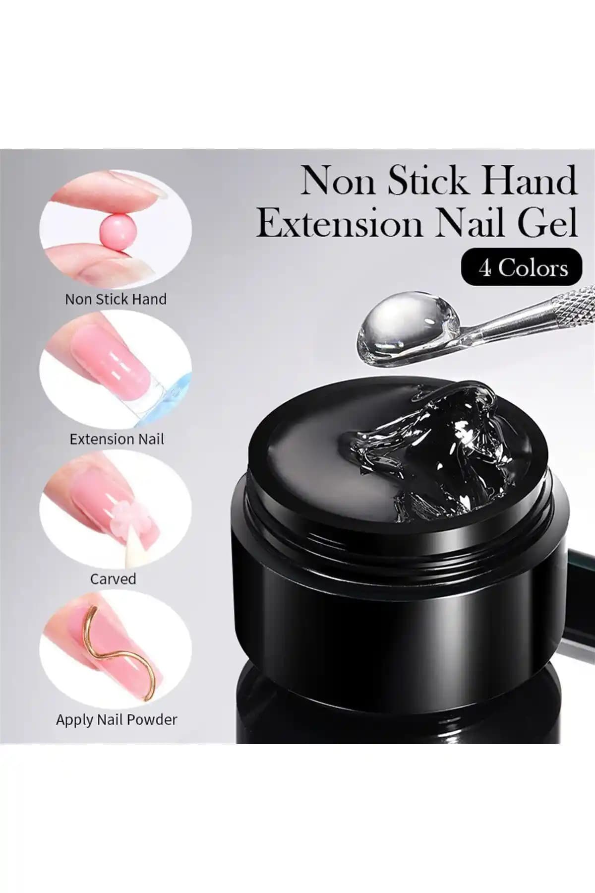 Born Pretty Non Stick Extension Gel Şeffaf Nsg-01 ile Profesyonel Tırnak Tasarımı