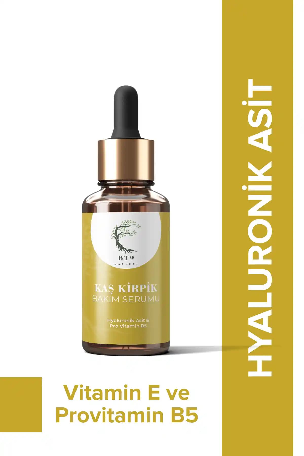BT9 NATUREL Kaş ve Kirpik Bakım Serumu Doğal İçeriklerle Güçlendirme ve Uzama Sağlar