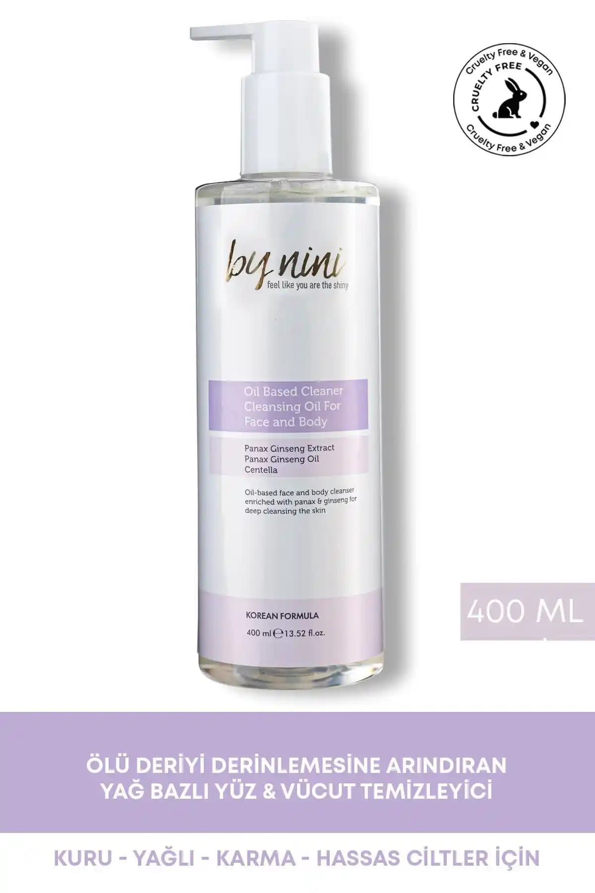 By Nini Yağ Bazlı Yüz ve Vücut Temizleyici: Derinlemesine Temizlik ve Cilt Canlandırma