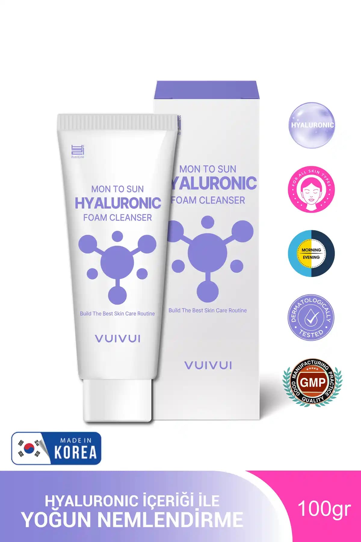 Byeolee Hyaluronic Foam Cleanser: Derinlemesine Temizlik ve Nemlendirme Sağlayan Köpük Temizleyici