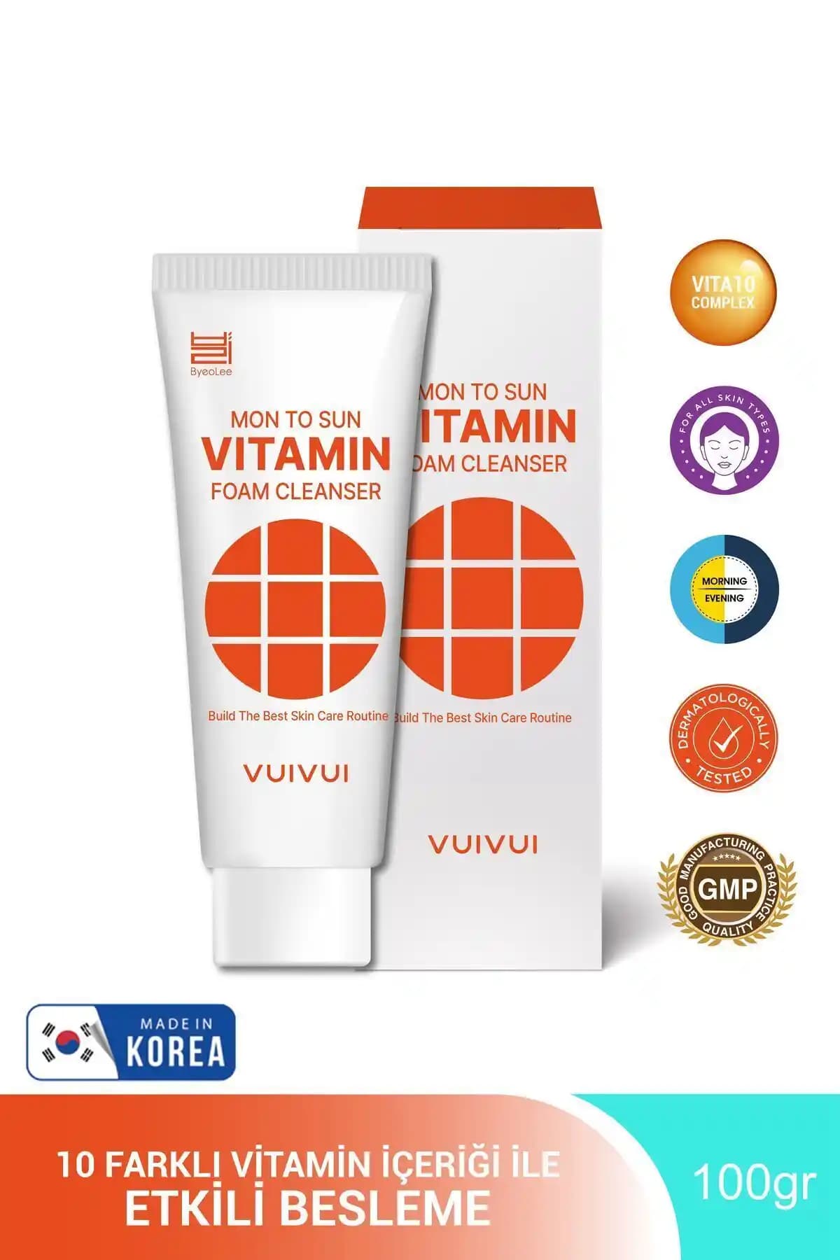 Byeolee Vitamin10 Foam Cleanser: Hassas ve Yorgun Ciltler İçin Etkili Temizlik Çözümü