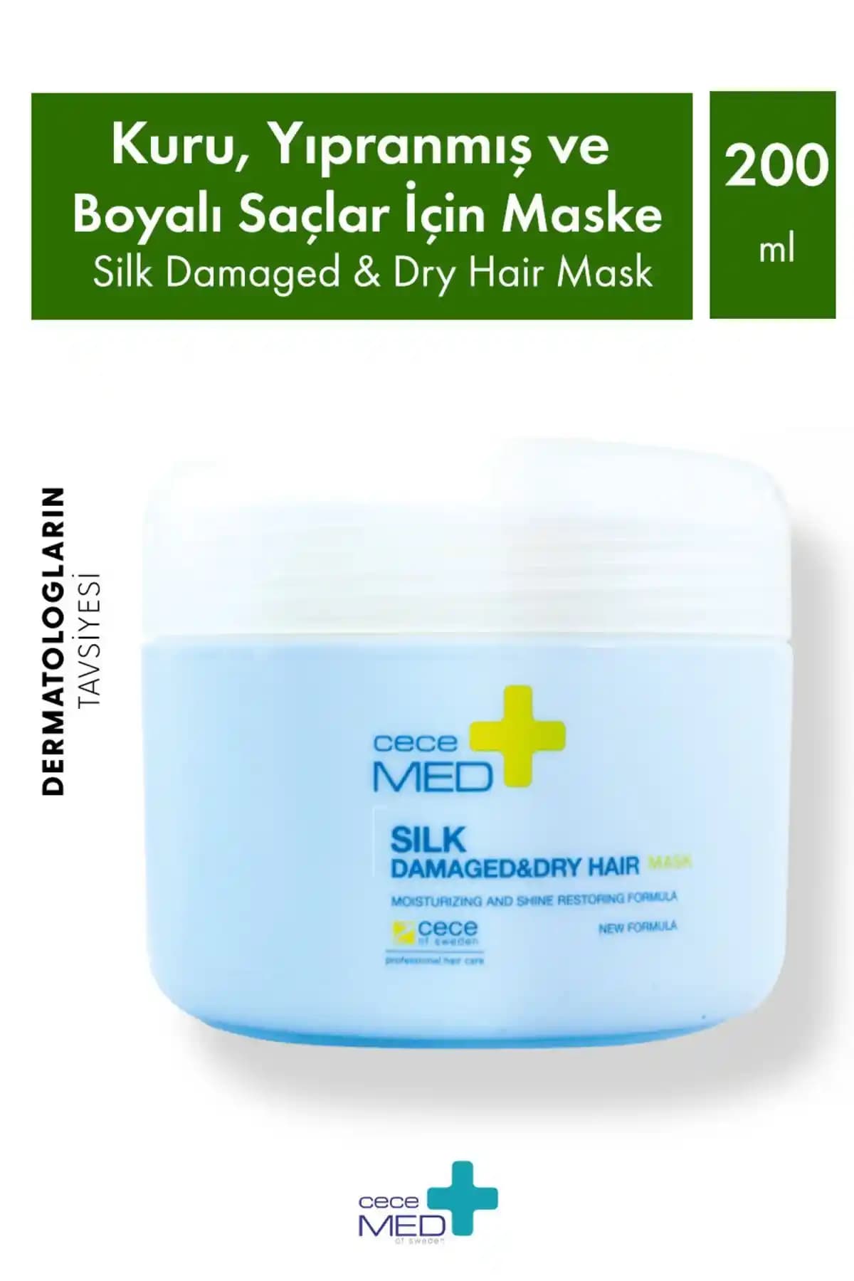 CECEMED Silk Maske Kuru ve Yıpranmış Saçlar İçin Derinlemesine Onarıcı Bakım Ürünü