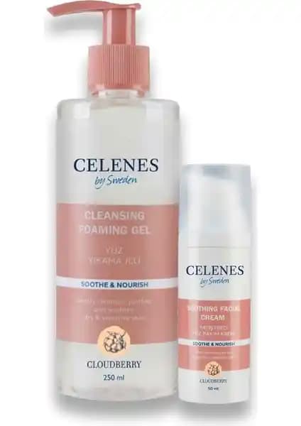 Celenes By Sweden Cloudberry Yüz Temizleme ve Bakım Seti Kuru ve Hassas Ciltler İçin Uygun