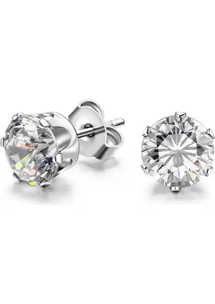 Chavin Tek Zirkon Taşlı Çelik Unisex Küpe: Modern ve Dayanıklı Takı Seçenekleri