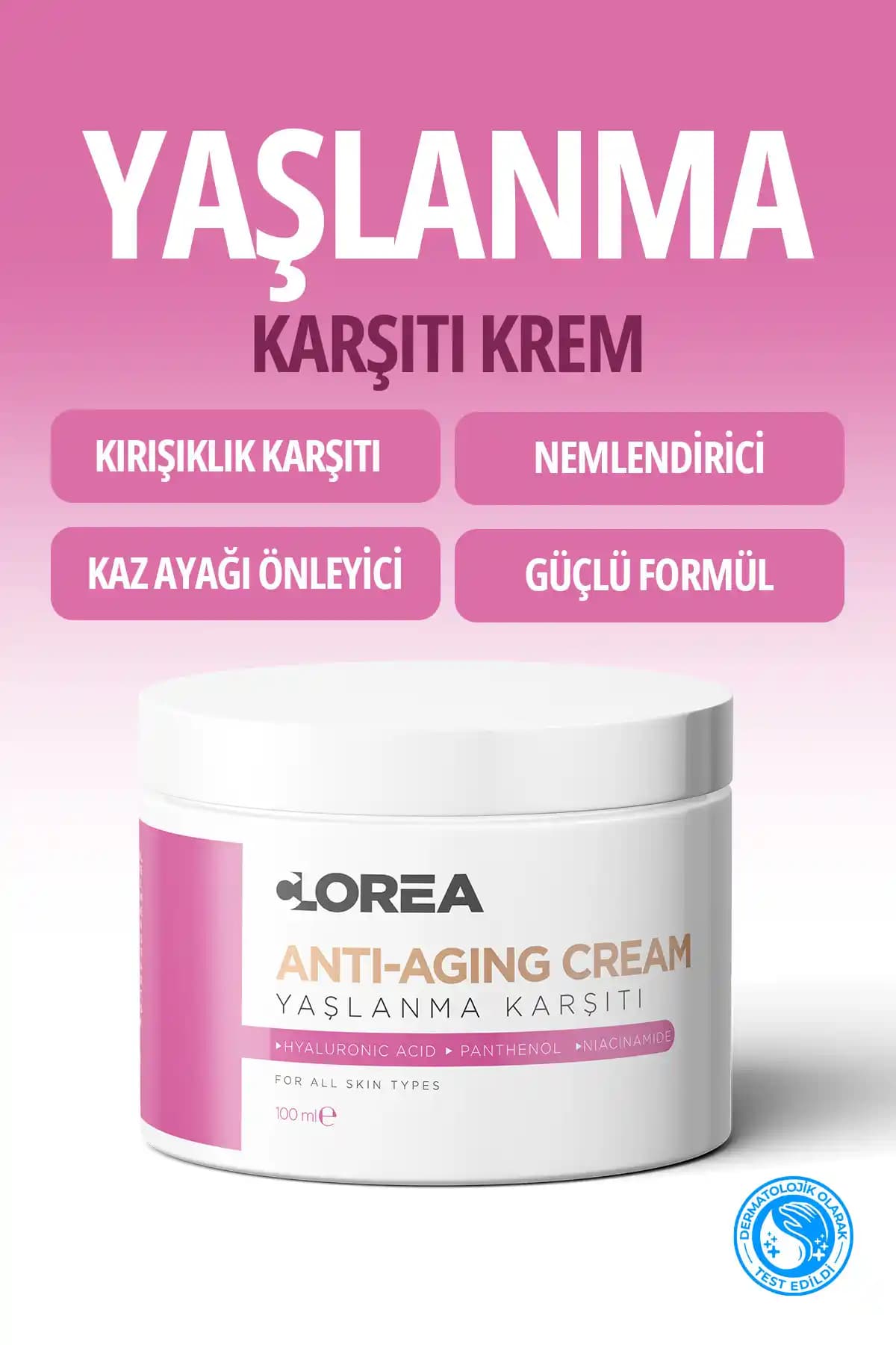 Clorea Yaşlanma ve Kırışıklık Karşıtı Krem: Cilt Yenileme ve Gençlik İçin Etkili Çözüm