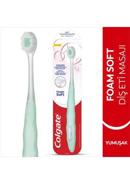 Colgate FoamSoft Yumuşak Diş Fırçası Hassas Dişler ve Diş Eti Sağlığı İçin Uygun