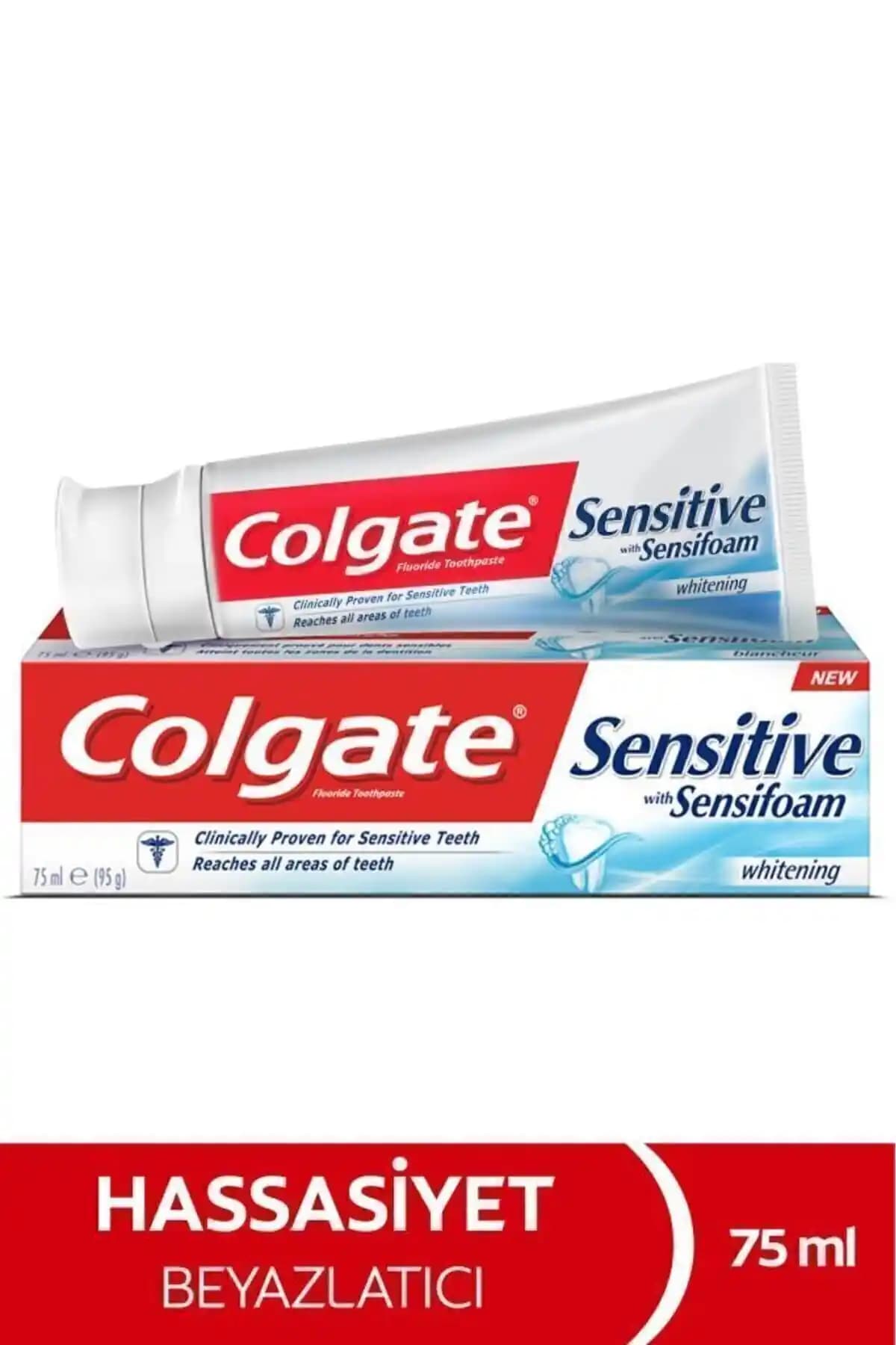 Colgate Sensitive Sensifoam Beyazlatıcı Diş Macunu: Hassas Dişler İçin Güçlü ve Uzun Süreli Temizlik Çözümü