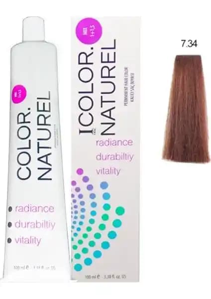 Color Naturel Saç Boyası 7.34 Altın Bakır: Doğal ve Kalıcı Renk Seçeneği