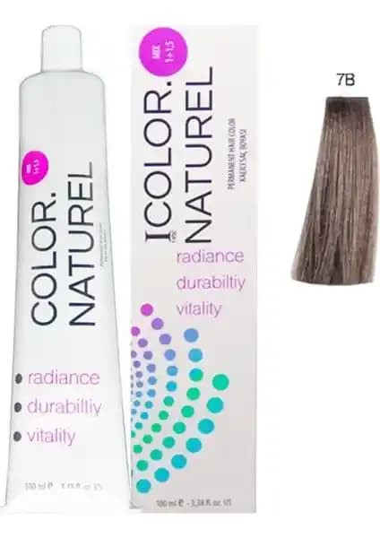 Color Naturel Saç Boyası 7B Koyu Bej: Doğal ve Kalıcı Saç Renkleri İçin Güvenilir Tercih